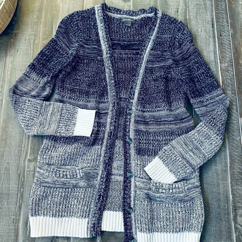 Eddie Bauer Winter Button Front Pocket Cardigan Sweater XS